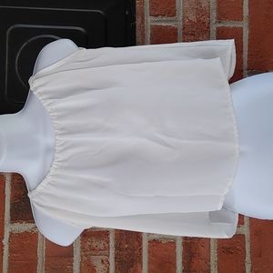 Tobi Sheer Crop Top Size XS